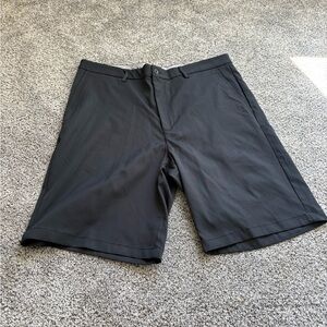Greg Norman Collection Black Flat Front Shorts